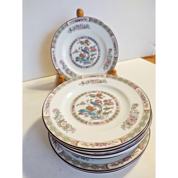 Vtg Wedgwood England Bone China Kutani Crane Bread & Butter or Salad  Plate 6" - Picture 2 of 11